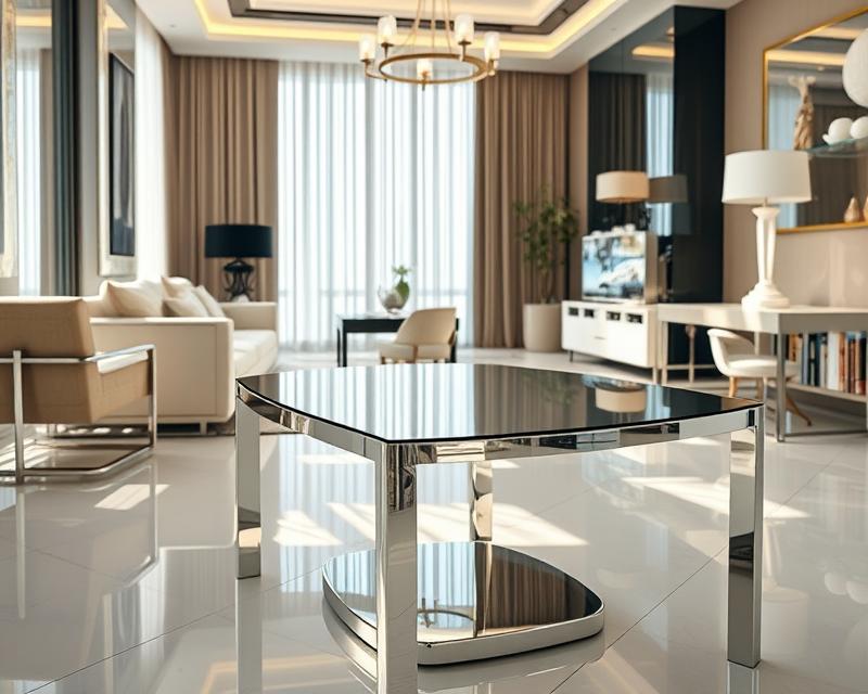 Inspiracje z chromowanych elementów meblowych w nowoczesnym wystroju wnętrz