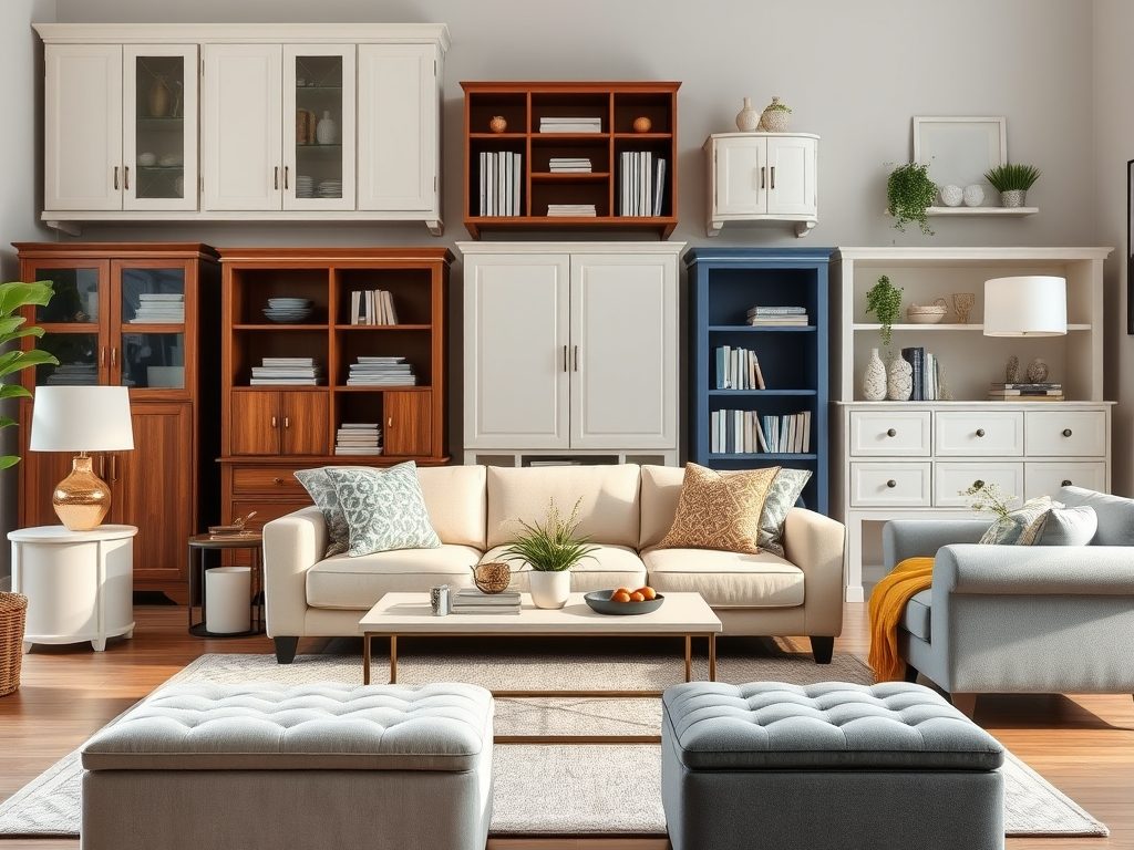 Meble do przechowywania w salonie: jak wybrać funkcjonalne i stylowe rozwiązania dla każdej przestrzeni