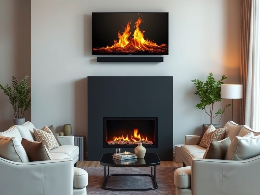 Jak zaplanować układ mebli wokół kominka i telewizora dla komfortu i stylu salonu